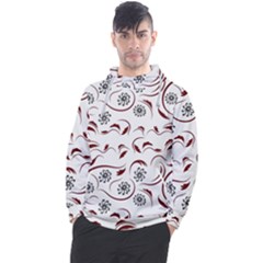 Folk flowers print Floral pattern Ethnic art Men s Pullover Hoodie