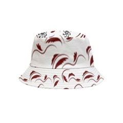 Folk Flowers Print Floral Pattern Ethnic Art Inside Out Bucket Hat (kids) by Eskimos