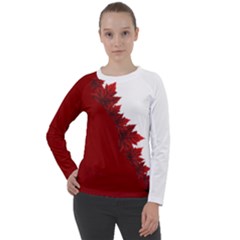 Canada Maple Leaf Women s Long Sleeve Raglan Tee