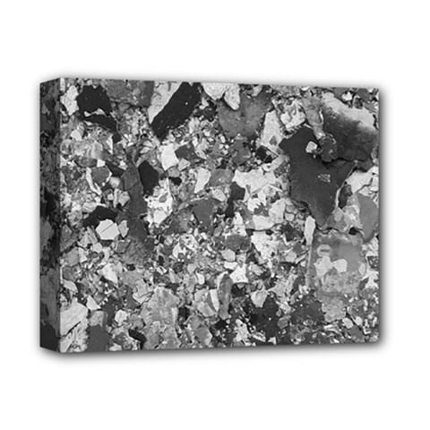 Black And White Debris Texture Print Deluxe Canvas 14  X 11  (stretched) by dflcprintsclothing