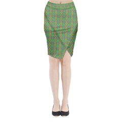 Found It Midi Wrap Pencil Skirt by Sparkle