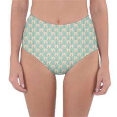 Fresh Scent Reversible High-Waist Bikini Bottoms