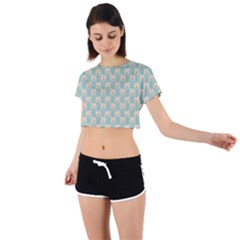 Fresh Scent Tie Back Short Sleeve Crop Tee