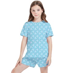 Frozen Forest Kids  Tee And Sports Shorts Set by Sparkle