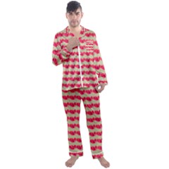 Garden Men s Long Sleeve Satin Pajamas Set by Sparkle