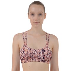 Pink Desire Line Them Up Sports Bra by DimitriosArt