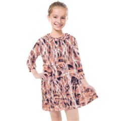 Pink Desire Kids  Quarter Sleeve Shirt Dress by DimitriosArt