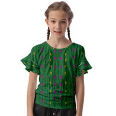 Forest Tulips Groowing To Reach The Divine Sky Pop-culture Kids  Cut Out Flutter Sleeves by pepitasart