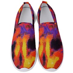 Requiem  Of The Lava  Stars Men s Slip On Sneakers by DimitriosArt