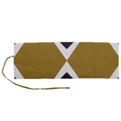 Abstract Pattern Geometric Backgrounds   Roll Up Canvas Pencil Holder (m) by Eskimos