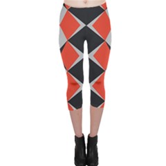 Abstract pattern geometric backgrounds   Capri Leggings 