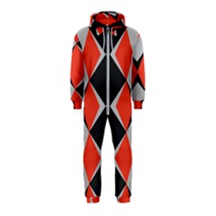 Abstract pattern geometric backgrounds   Hooded Jumpsuit (Kids)