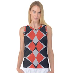 Abstract pattern geometric backgrounds   Women s Basketball Tank Top