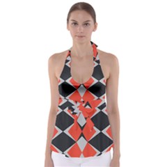 Abstract pattern geometric backgrounds   Babydoll Tankini Top