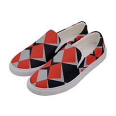 Abstract pattern geometric backgrounds   Women s Canvas Slip Ons