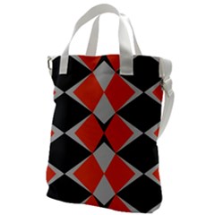 Abstract pattern geometric backgrounds   Canvas Messenger Bag