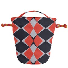 Abstract pattern geometric backgrounds   Drawstring Bucket Bag