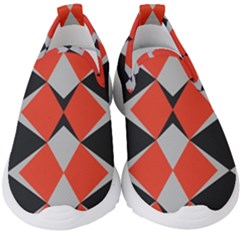 Abstract pattern geometric backgrounds   Kids  Slip On Sneakers