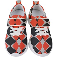 Abstract pattern geometric backgrounds   Kids  Velcro Strap Shoes