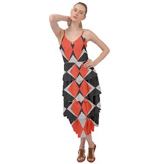 Abstract pattern geometric backgrounds   Layered Bottom Dress