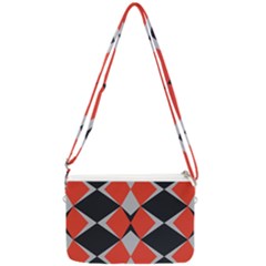 Abstract pattern geometric backgrounds   Double Gusset Crossbody Bag