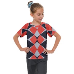 Abstract pattern geometric backgrounds   Kids  Mesh Piece Tee