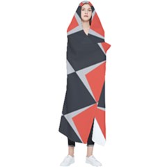 Abstract pattern geometric backgrounds   Wearable Blanket