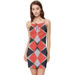 Abstract pattern geometric backgrounds   Summer Tie Front Dress