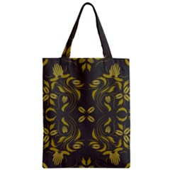 Folk flowers print Floral pattern Ethnic art Zipper Classic Tote Bag