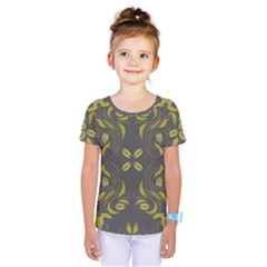 Folk flowers print Floral pattern Ethnic art Kids  One Piece Tee