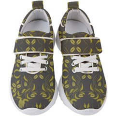 Folk flowers print Floral pattern Ethnic art Kids  Velcro Strap Shoes