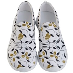 Folk Flowers Print Floral Pattern Ethnic Art Men s Lightweight Slip Ons by Eskimos