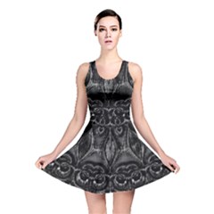 Charcoal Mandala Reversible Skater Dress by MRNStudios