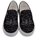 Charcoal Mandala Men s Canvas Slip Ons View1