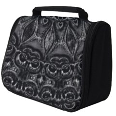 Charcoal Mandala Full Print Travel Pouch (big) by MRNStudios