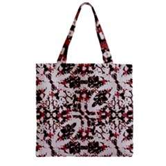 Texture Mosaic Abstract Design Zipper Grocery Tote Bag