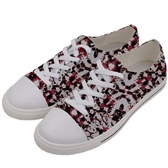 Texture Mosaic Abstract Design Men s Low Top Canvas Sneakers