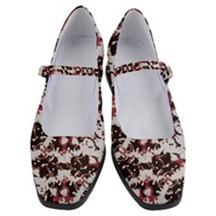 Texture Mosaic Abstract Design Women s Mary Jane Shoes