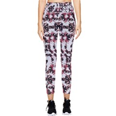 Texture Mosaic Abstract Design Pocket Leggings 