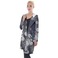 Gray Circles Of Light Hooded Pocket Cardigan by DimitriosArt