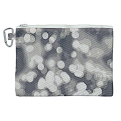 Gray Circles Of Light Canvas Cosmetic Bag (xl) by DimitriosArt