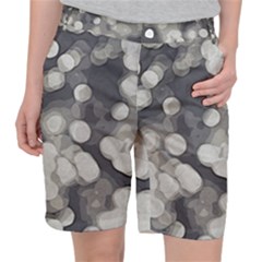 Gray Circles Of Light Pocket Shorts by DimitriosArt