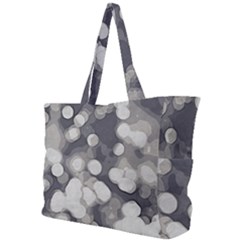 Gray Circles Of Light Simple Shoulder Bag by DimitriosArt