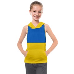 Flag Of Ukraine Kids  Sleeveless Hoodie by abbeyz71