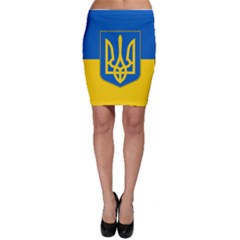 Flag Of Ukraine With Coat Of Arms Bodycon Skirt by abbeyz71