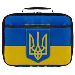 Flag Of Ukraine With Coat Of Arms Full Print Lunch Bag by abbeyz71