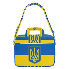 Flag Of Ukraine With Coat Of Arms Macbook Pro Shoulder Laptop Bag  by abbeyz71