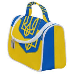 Flag Of Ukraine Coat Of Arms Satchel Handbag by abbeyz71