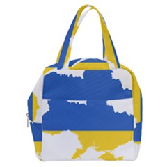 Ukraine Flag Map Boxy Hand Bag by abbeyz71