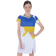 Ukraine Flag Map Women s Sports Top by abbeyz71